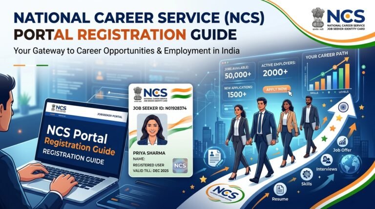 NCS Portal Registration Online 2026: Apply & Download Card