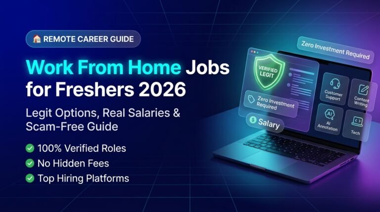 Work From Home Jobs for Freshers 2026: Legit Options & How to Apply