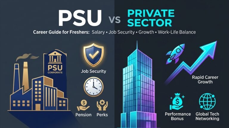 PSU vs Private Sector: Which Career Path Is Better for Freshers?
